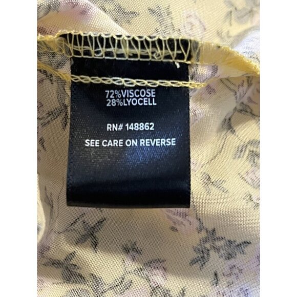 Torrid Yellow Floral Sleeveless Sundress, 2, 2X, 18-20 - Picture 6 of 8